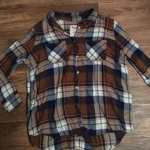 Boyfriend Flannel Plaid Shirt